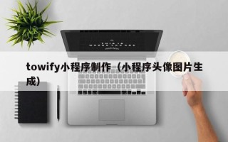 南充towify小程序制作（小程序头像图片生成）